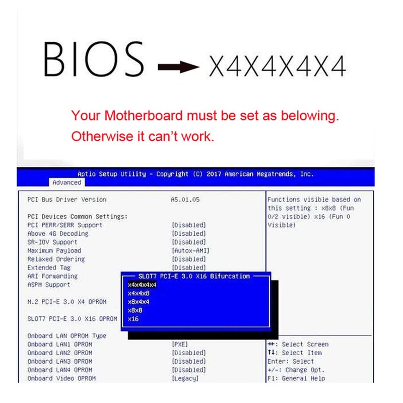 Cablecc Dual 2X NVME M.2 AHCI to Slimline PCIE Express 3.0 4.0 SFF-8654 8X Raid Card VROC Raid0 Hyper Adapter - Image 2